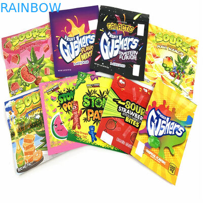 120mic CMYK Reusable Zip Lock pouch Children Resistant Exit Mylar Bags