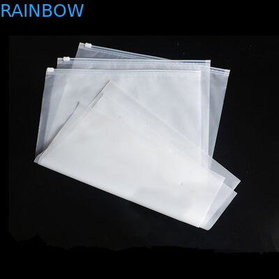 FDA PVC CPE Transparent Slider Zipper Pouch 60mic CMYK for Underwears