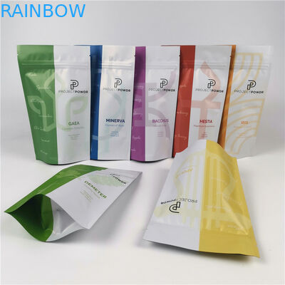 Food Powder Doypack Bags Herbal Incense Packaging AL 0.7C Herbal Stand Up Pouch