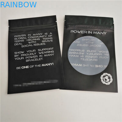 CMYK Gravnre Plastic Zipper Packaging Bag SGS VMPET 10C Plastic Jewelry Pouches