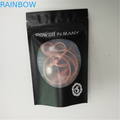 CMYK Gravnre Plastic Zipper Packaging Bag SGS VMPET 10C Plastic Jewelry Pouches