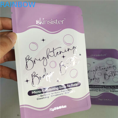 AL 0.7C 12C Resealable Laminated Snack Bag SGS MPET Cosmetic Zipper Bag