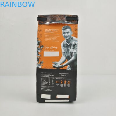 200mic CMYK Flat Bottom Packing Bag SGS 12C PE Side Gusset Zipper Bag