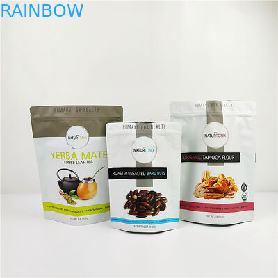 Food Grade 120mic Aluminum Foil Plastic Pouch SGS CMYK Gravure printing