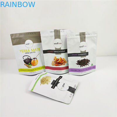 100mic CMYK Plastic Packaging Pouches Cereal ISO Gravure Mylar Stand Up Pouch