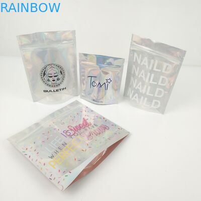 1.2c Mpet CMYK Ziplock Plastic Packing Bags VMPET Gravure For Jewelry Cosmetics
