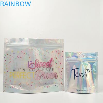 1.2c Mpet CMYK Ziplock Plastic Packing Bags VMPET Gravure For Jewelry Cosmetics