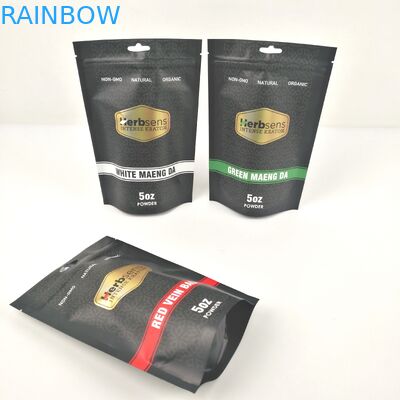 200g Vmpet 10C Laminated Plastic Pouches Packaging Black Matte Mopp