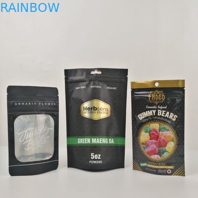 200g Vmpet 10C Laminated Plastic Pouches Packaging Black Matte Mopp