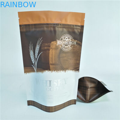 Coffee Beans Tea Packaging For Tea Bags Plastic Valve And Zipper Coffee Packaging Bags Stand Up Pouch
