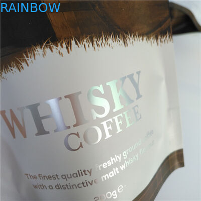 Coffee Beans Tea Packaging For Tea Bags Plastic Valve And Zipper Coffee Packaging Bags Stand Up Pouch