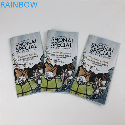 Back Sealing Customized Bag Food Grade Plastic Granola Bar Wrapper For Chocolate/Energy Bar Packaging