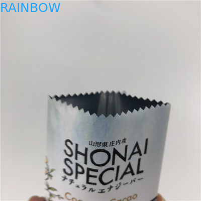Back Sealing Customized Bag Food Grade Plastic Granola Bar Wrapper For Chocolate/Energy Bar Packaging