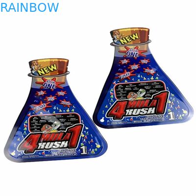 Digital Print Custom Shape Coconut Oil Sachet Mylar Food Flat Bag Snack Candy Pouch For Weeds Flower