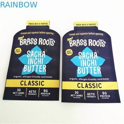 Digital Print Custom Shape Coconut Oil Sachet Mylar Food Flat Bag Snack Candy Pouch For Weeds Flower