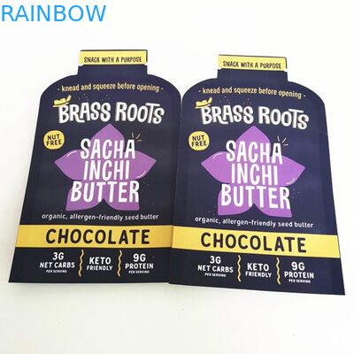 Digital Print Custom Shape Coconut Oil Sachet Mylar Food Flat Bag Snack Candy Pouch For Weeds Flower