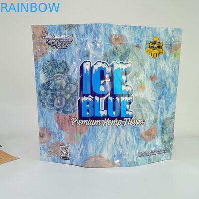 Custom Printed Three Side Seal Tobacco Leaf Oil Bag Herbal Weeds CBD Oil Capsule Zipper Bag