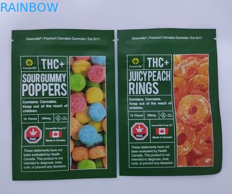 1g 4g 7g 10g Aluminum Foil Buddies Packaging Bag CBD gummies pouch delta 8 smell proof bag With Zipper