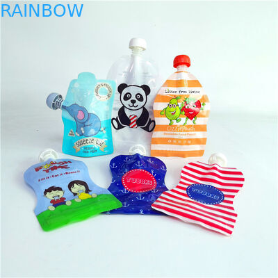 wholesale Plastic liquid proof spout pouch Mylar bag for juice liquid Food Pouch packaging Packets shaped mylar bags