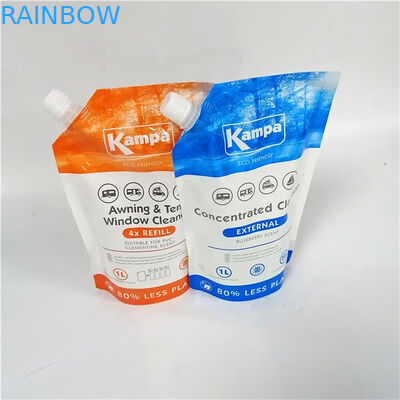 Factory wholesale 250ml white spout pouch for liquid/Custom printed liquid bag with spout