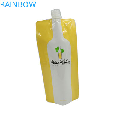 Factory wholesale 250ml white spout pouch for liquid/Custom printed liquid bag with spout