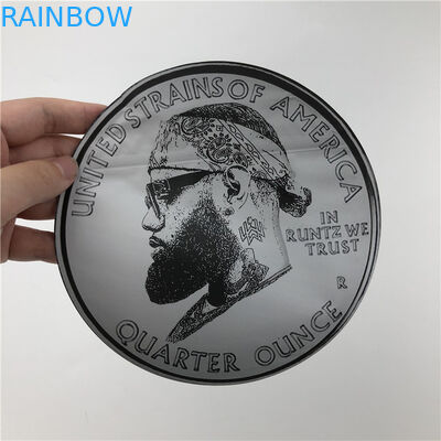 Soft Touch Plastic 3.5g Packs Mylar Bags Die Cut Irregular Pouches With Ziplock Round Shape 7g Cookies Pouches