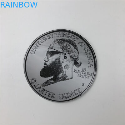 Soft Touch Plastic 3.5g Packs Mylar Bags Die Cut Irregular Pouches With Ziplock Round Shape 7g Cookies Pouches