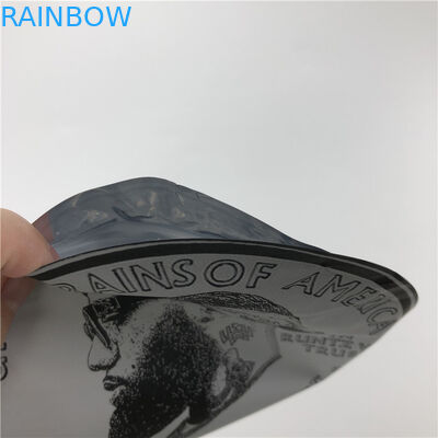 Soft Touch Plastic 3.5g Packs Mylar Bags Die Cut Irregular Pouches With Ziplock Round Shape 7g Cookies Pouches