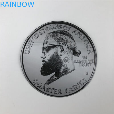 Soft Touch Plastic 3.5g Packs Mylar Bags Die Cut Irregular Pouches With Ziplock Round Shape 7g Cookies Pouches