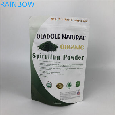 Custom Printing Chips Zip Lock Stand Up Pouch White Kraft Paper Bags