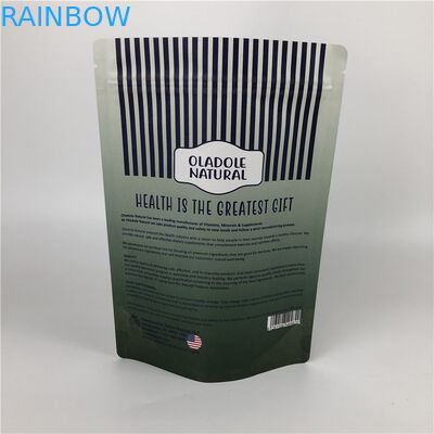 Custom Printing Chips Zip Lock Stand Up Pouch White Kraft Paper Bags