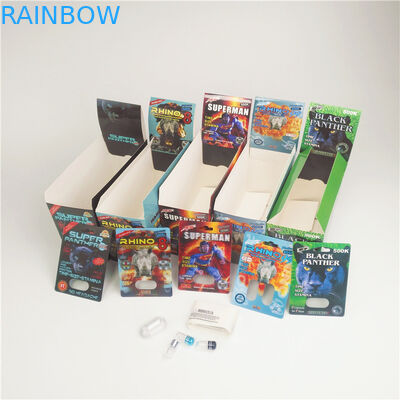 Pill Rhino Capsule Blister Packaging Paper Cards Rhino 7 200mic Recycled paper