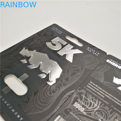 UV Printing 200mic 3D Panther Card Male Enhancer Pills With UV Display