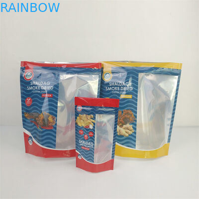 Doypack Sachet Food Zipper Bag Transparent Plastic VMPET CMYK Pantone