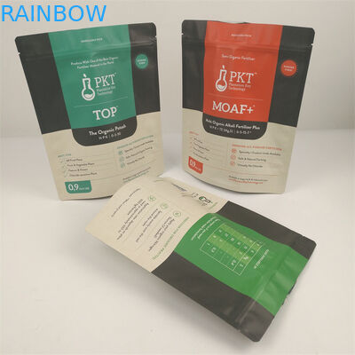 CMYK Pantone Resealable Zipper Pouch Smell Proof Recyclable PVC CPE MOPP