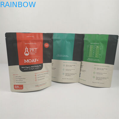 CMYK Pantone Resealable Zipper Pouch Smell Proof Recyclable PVC CPE MOPP