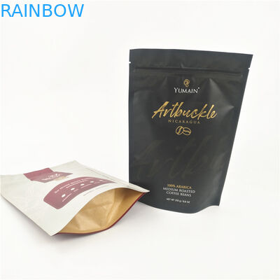 CMYK MOPP Resealable Zipper Pouch Moisture Proof Kraft Paper OPP AL