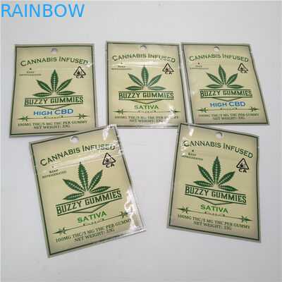 Child Smell Proof Herbal Incense Packaging PET CBD Weed VMPET Herbal Weed Bag