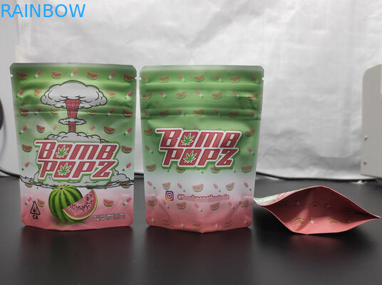 Child Smell Proof Herbal Incense Packaging PET CBD Weed VMPET Herbal Weed Bag