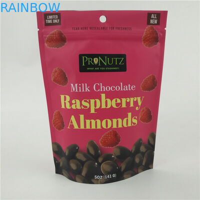 VMPET CMYK Edible Plastic Pouch Heat Sealed Chocolate Nuts Chips 1.2C