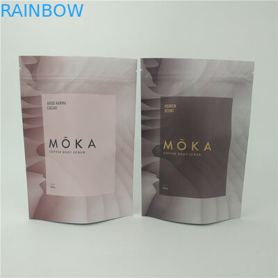 MOPP Makeup Plastic Pouches Packaging VMPET AL Self Standing 1.2C MPET