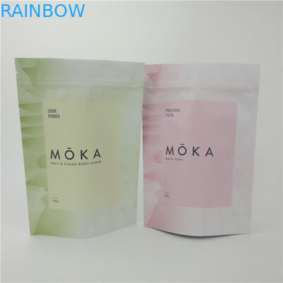 MOPP Makeup Plastic Pouches Packaging VMPET AL Self Standing 1.2C MPET