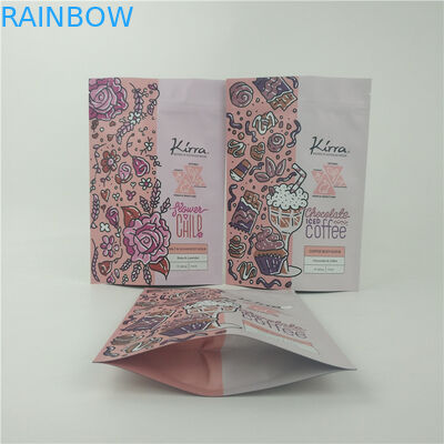 10C CMYK Cosmetic Packaging Bag MOPP VMPET Mocha Chocolate Body Scrub