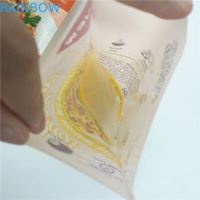 240mic Resealable Laminated Plastic Bag CMYK VMPET Biodegradable Gravure MOPP