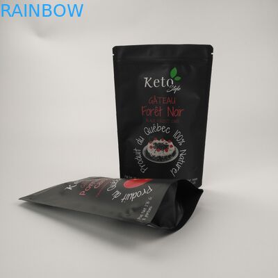 CMYK VMPET Plastic Zipper Pouch Self Sealing 110 Microns AL CPP Edible Mylar Bag