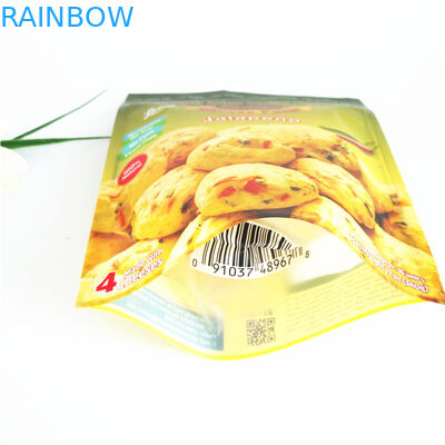 110mic Resealable Zipper Bags CMYK Plastic Popcorn Stand Up 1.2C MPET