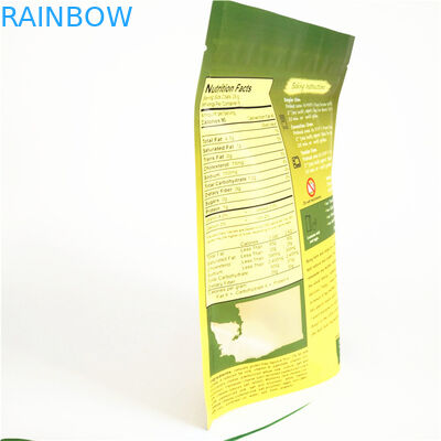 110mic Resealable Zipper Bags CMYK Plastic Popcorn Stand Up 1.2C MPET