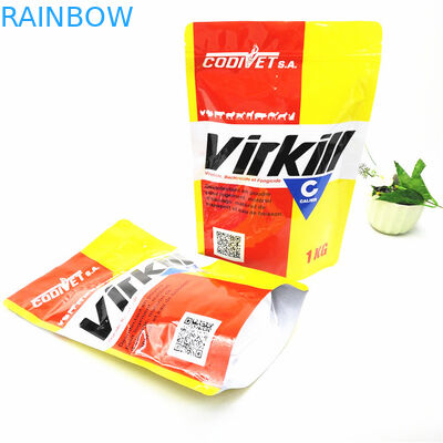 CMYK MOPP Plastic Smell Proof Pouches Popcorn Stand Up 110mic