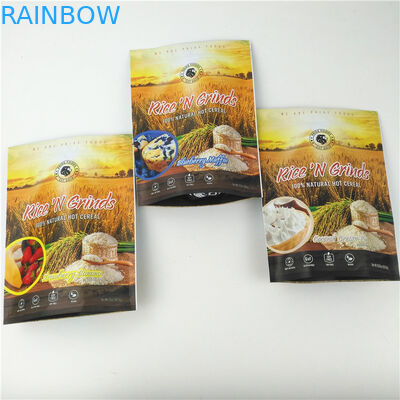 Resealable CMYK Color Mylar Ziplock Bags 200mic Stand Up Zipper Pouch