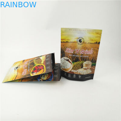 Resealable CMYK Color Mylar Ziplock Bags 200mic Stand Up Zipper Pouch